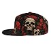 Vykmvtyb Gothic Rose Blood Skull-1 Baseball Cap Unisex Snapback Flat Hats Adjustable Casual Fashion Hip Hop Hat Style Adjustable Hat for Men Women