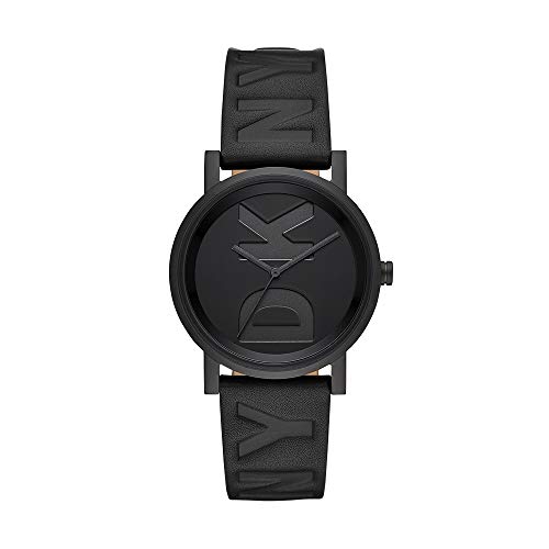 Preisvergleich Produktbild DKNY Soho Quartz Black Dial Ladies Leather Watch NY2783