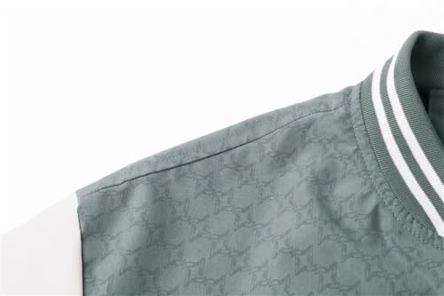 Spring And Bomber Jacket Men's High Street Stitch Armband Jogging Coat Sports Baseball Jacket4