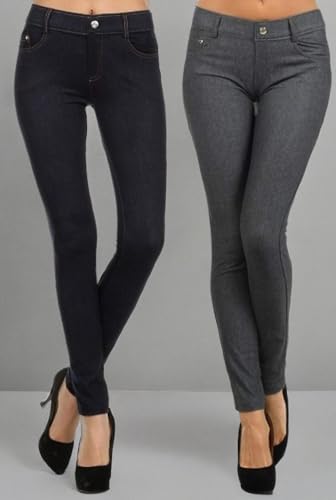 Image of YELETE Women's Basic Five Pocket Stretch Jegging Tights Pants