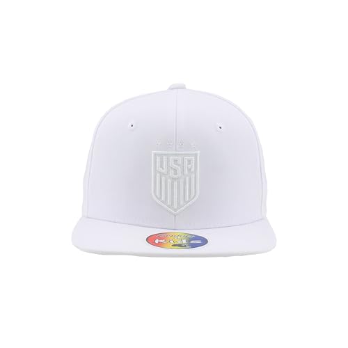 Gorra Snapback para niños US Soccer blanca miniatura 2