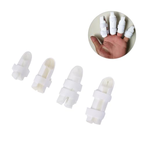 FOMIYES Finger Support Brace 4 Pack Splint for Finger Fracture Comfort Injury Prevention