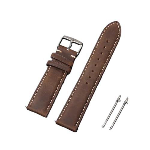 EDVENA 18mm 20mm 22mm {vrvXgbv xg Be[WuE NCbN[XuXbg(Dark brown,22mm)