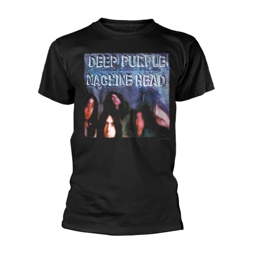 Deep Purple Machine Head Band Logo T Shirt, Black, M