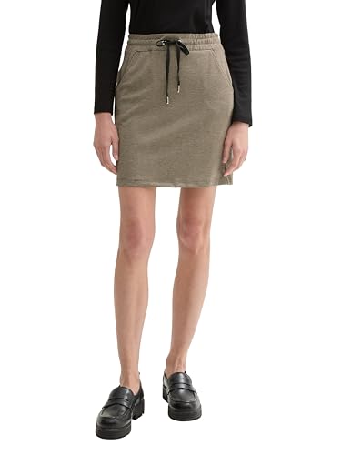 TOM TAILOR 1044647 Falda, 36987-cargo Beige Mini Pepita, 38 Mujeres
