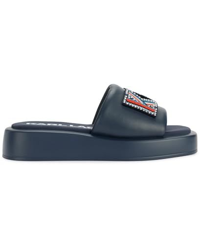 Image of KARL LAGERFELD Women's Opal Embellished Platform Sandal