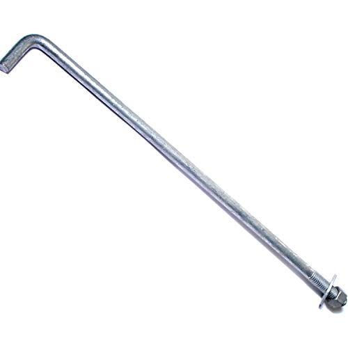 Hard to Find Fastener Hot Dip Galvanized Anchor Bolts, Sturdy Steel Anchors for Concrete, Cement, Asphalt in Construction, 3/8-16 x 12", Pack of 25