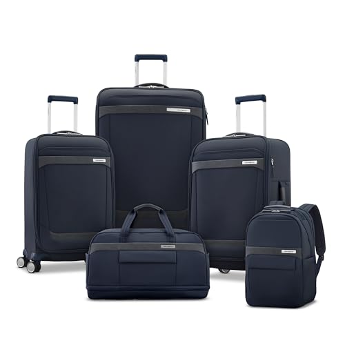 Samsonite Elevation Plus 22-Inch Carry-On - Expandable Softside Spinner Luggage - Midnight Blue - image 9
