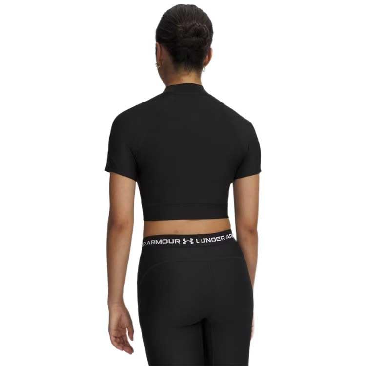 Under Armour HeatGear Crop Mock Short Sleeve T-Shirt XS