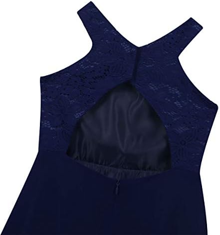 OBEEII Filles Robes Cérémonie Dentelle Florale 3/4 Manches Pour