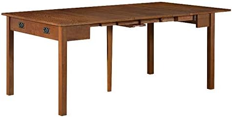 MECO Stakmore Traditional Expanding Table, Fruitwood Frame