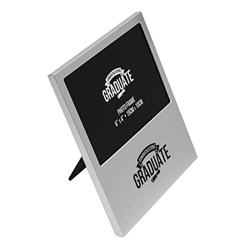 Graduation Silver Photo Frame 6' x 4' - Congratulations Graduate - Image 2