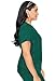 Med Couture V-Neck Scrub Top for Women with 4 Pockets, Rib-Knit Side Panel, and Shirttail Hem MC7459, Hunter Green, X-Large