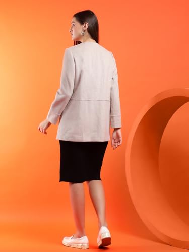 Image of KOTTY Womens Cotton Blend Standard Length Elegant Style Coat - Classic Style with Modern Detailing