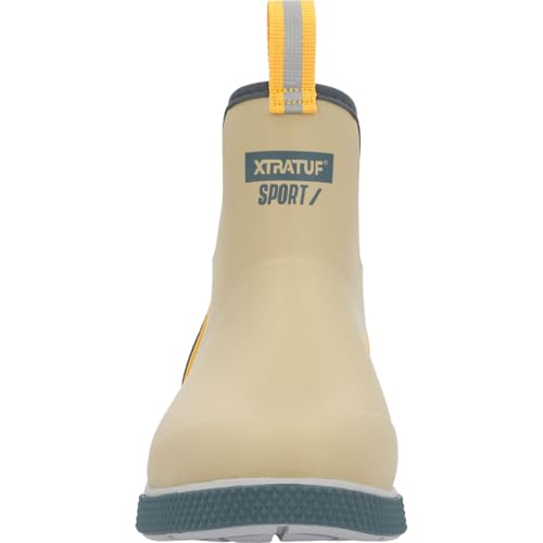 Image of XTRATUF 6 inch Men's Ankle Deck Boot Sport - 30% Lighter, 100% Waterproof Rubber Fishing Footwear - Non-Marking, Slip-Resistant Outsole - Moisture-Wicking Liner