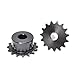 Carbon Steel Motor spur Gear 1pcs 20Tooth 04C Chain Gear Steel 6mm-18mm Bore Industrial Sprocket Wheel Motor Drive Tooth Pitch 6.35mm(8mm)