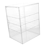 Transparence totale : la construction transparente permet aux clients de voir vos pâtisseries sous angles, étui à pâtisserie pour , récipient à pâtisserie pour comptoir