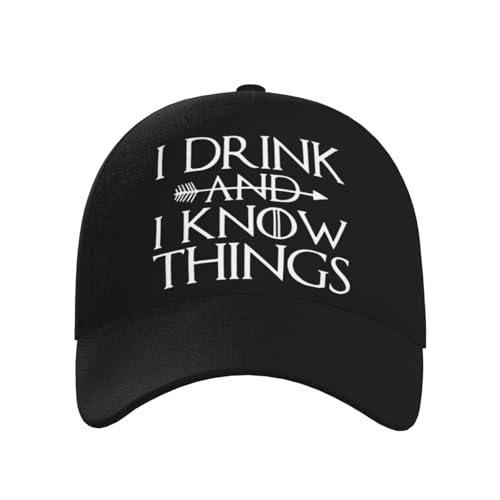 I Drink and I Know Things Baseball Hats for Men and Women - Classic Adjustable Hats2