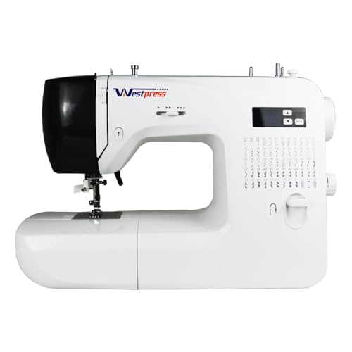 Máquina de Costura Portátil 60 Pontos para Tecidos Leves Médios e Pesados WEST-5060 Bivolt - Westpress
