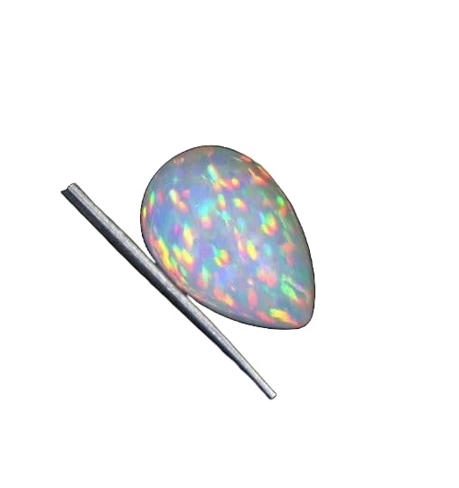 Opale éthiopienne 4 x 6 mm naturelle multi-feu pour la fabrication de bijoux