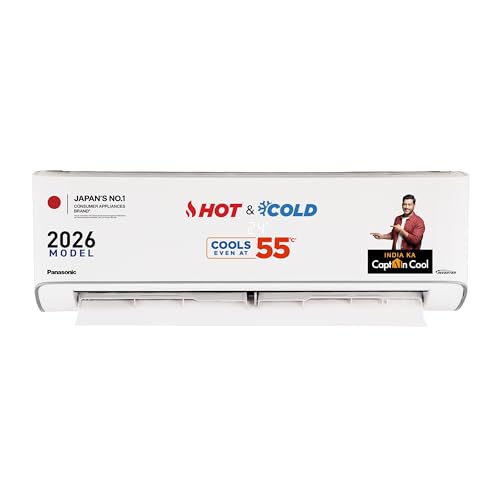 Image of Panasonic 1.0 Ton 3 Star, New Star Rated, Hot & Cold Inverter Split AC (Crystal Clean, -10~55C Oper., Higher Airflow, Copper Cond., 8in1 Convertible, 2-Way, PM0.1 Filter, CS /CU-EZ12CKYF,White)