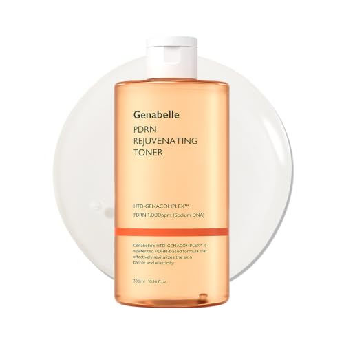 Genabelle PDRN Rejuvenating Toner - Deep Hydration & Skin Barrier Support with PDRN Panthenol Hyaluronic Acid - Soft & Glowing Skin - Glass Skin - 10.14 fl.oz/300ml