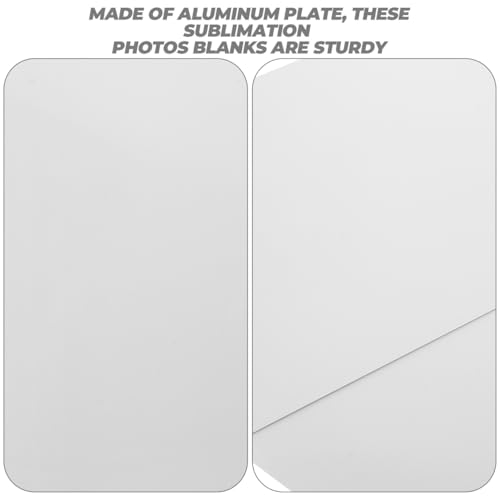 TOYANDONA 2 Stück Sublimations Aluminiumplatten 15.75X11.81 Zoll Sublimation Metallblanks Für DIY Fotodruck Party Dekoration Kratzfest Glatte Oberfläche
