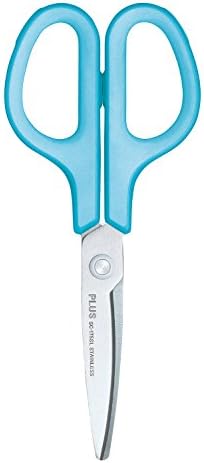 PLUS Japan, Fitcut Curve Fluorine-Coated Scissor in White-Grey, 17,5cm Lenght