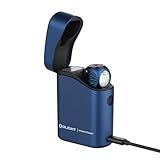 OLIGHT(オーライト) Perun 3 Mini Premium LED ヘッドライト 充電式 懐中電灯 ヘルメットライト フラッシュライト 白&赤 1250ルーメン 155メートル 6つの点灯モード 充電ケース付き 小型 強力 無段階調光 強力 角度調整可能 IPX8防水 軽量 センサー機能 アウトドア 登山 作業用 夜釣り 停電対策(ミッドナイトブルー)