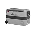 Alpicool LGT50 Dual Temperature Control 12 Volt Refrigerator 53 Quart Portable Car Fridge Freezer (-4°F~68°F) for Truck, RV, Boat, Camping and Travel