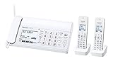 パナソニック おたっくす デジタルコードレスFAX 子機2台付き 1.9GHz DECT準拠方式 ホワイト KX-PZ210DW-W