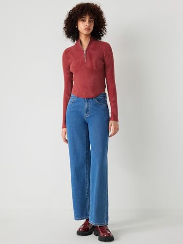 Image of CIDER Women's Rib Knit Long Sleeve Sweater