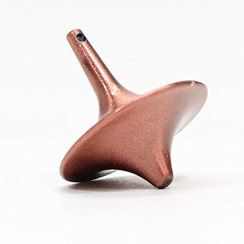 Zeekio The Tiny Top Really Small Spin Top - Insane Spin Times (Copper)