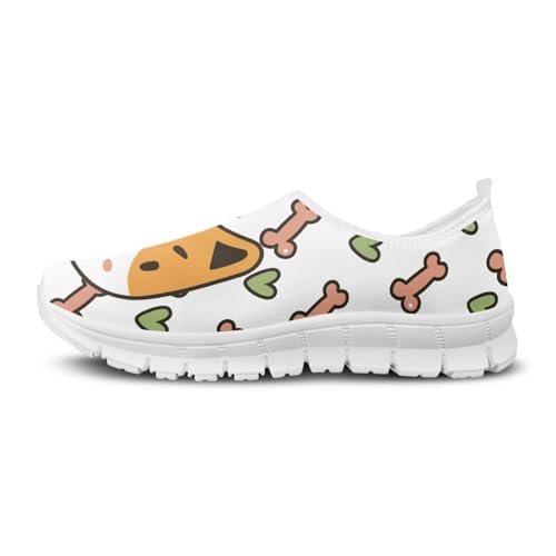 Image of Jeiento Cute Dog Women's Casual Slip On Shoes Loafers Sneakers for Women