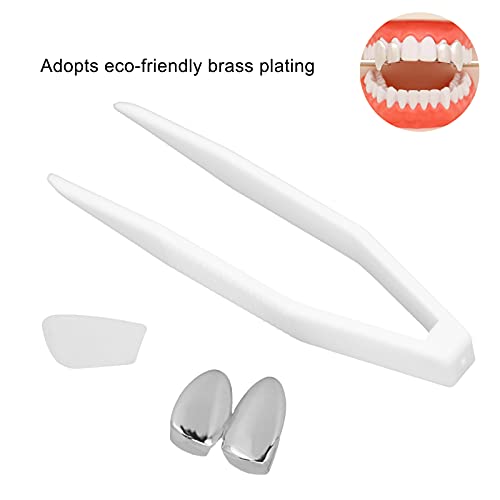 Dentes folheados, dentes de latão de prata para presente de aniversário para concerto para festa de