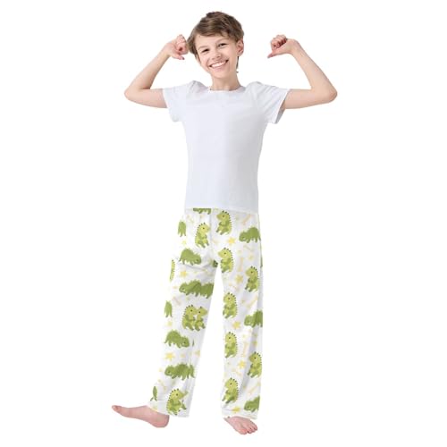 ZZKKO Cute Dinosaur Bones Boys Pants for Kids Jogger Pants with Pockets S-XL2