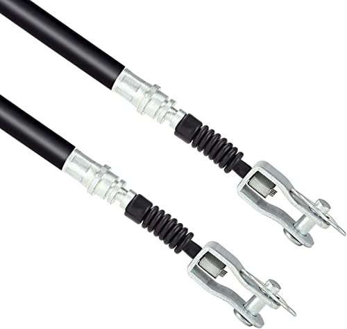 10L0L Golf Cart Brake Cable Set Stainless Steel Core Passenger and Driver Side for Club Car DS 1981-1999 G&E Golf Cart OEM# 1011125 1011403 1016761-01(42 Inch - Image 3
