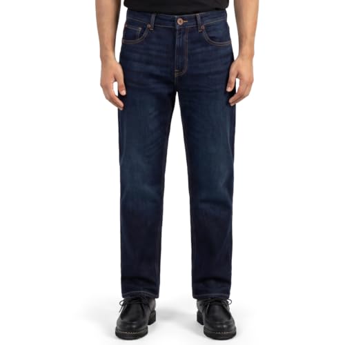 Image of Spykar Men's Ricardo Straight Fit Jeans | Mid Rise | Casual Denim | Non-Stretch Fit | Jeans for Man