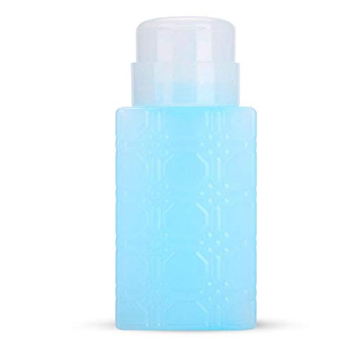 Pump Bottle, Empty Nail Art Press Bottle Push Down Easy Use Liquid Bottle Dispenser for Nail Polish and Makeup Remover(#1)