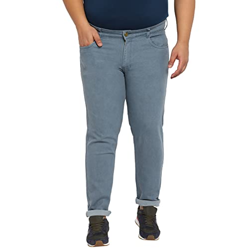 Image of Urbano Plus Men's Regular Fit Mid Rise Denim Jeans Stretchable