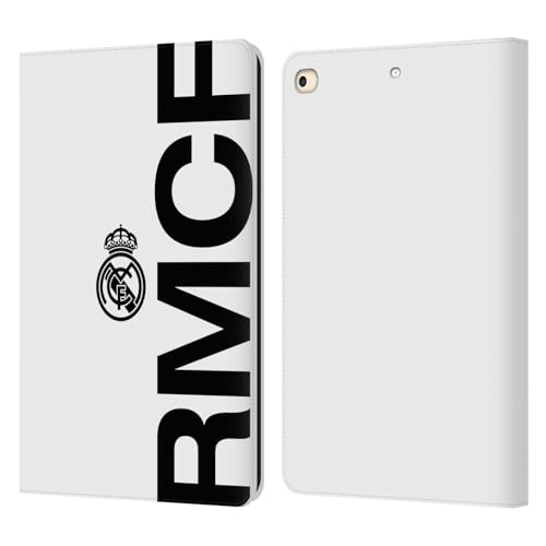 Real Madrid CF étui portefeuille iPad 9.7 2018 housse protection cuir avec fentes cartes