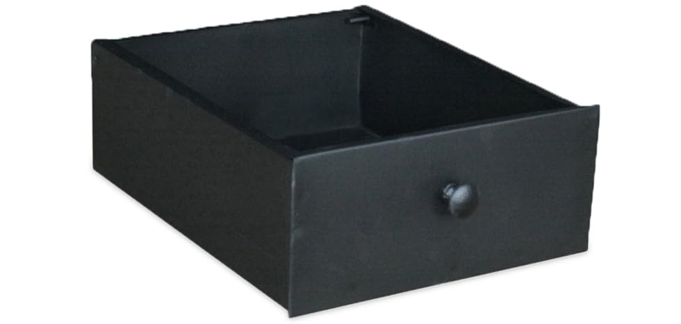 Industrial Style Console Vintage Industriale 3 Cassetti - Acciaio Nero