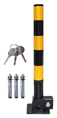 Borne de stationnement pliable et poteau de protection pour cour privée