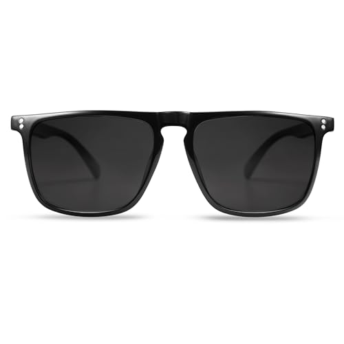 Image of VANLINKER Polarized Square Sunglasses for Men Women Dark Shades with UV Protection for Driving VL9748