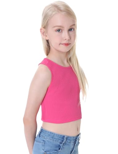 Image of EXARUS Girls Crop Tank Top Dance Hip Hop Outfits Cheer Cropped Top