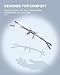 TERAISE Rimless Reading Glasses Comfortable Lightweight Frameless Reader 3 Pack Men and Women Blue Light Blocking Computer Eyeglasses(1.5X)
