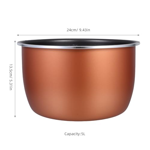 Sewroro Electric Pressure Cooker 5L Non-Stick Inner Pot Aluminium Alloy Replacement Cooking Bowl for Rice Cooker and Diverse Meal Preparation - Image 2