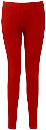Legging extensible rouge cheville grand confort L XL