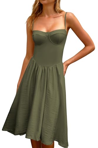 Image of CHYRII Women Fashion Summer 2025 Sweetheart Neck Spaghetti Straps Corset A-Line Long Sundress Midi Dress