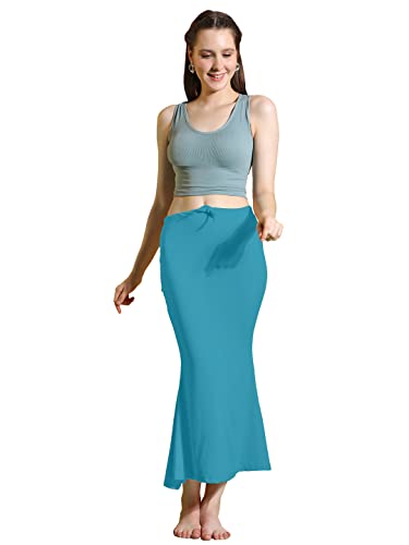 Image of Amazon Brand - Anarva Women Cotton Blended Saree Shapewear Regular Petticoat Skirt For Saree
